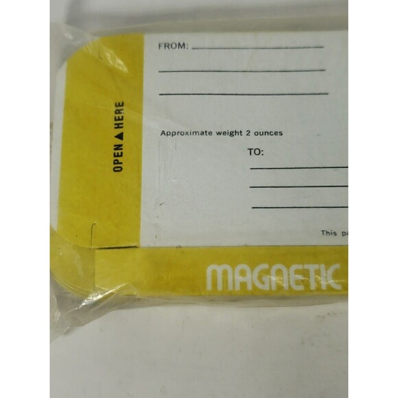 Vintage Magnetic Cassette Tape Mailing Boxes FW Woolworth New Sealed 10 Pack - Picture 7 of 16